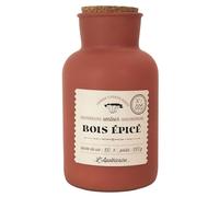 HOME DECO FACTORY - BO0126 Vela Perfumada Madera Especia Desierto - Diseño Elegante, Aroma Cautivador, Tamaño Generoso, Materiales de Calidad, H25,5 cm, Beige/Naranja