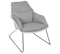Home Deco Factory Butaca Gris Destockage Cojín Extraíble Patas Metal Espuma Poliuretano 93x74xh79cm