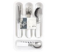 HOME DECO FACTORY Conjunto de 6 Tenedores de INOX Moderno Blanco | Acero inoxidable, conjunto de 6 tenedores, diseño moderno y ergonómico, servicio de mesa, estables, blanco