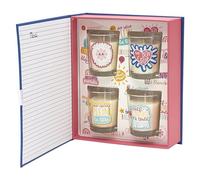 HOME DECO FACTORY Cook Concept - BT6831 - Caja Metálica Divertida para Conservación de Café Molido - en Grano o Cápsulas - Diseño Original - Dimensiones 12 x 18 x 8 cm - Color Azul