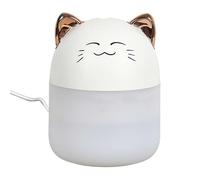 Home Deco Factory, Difusor de aceites Esenciales Led'Kawaii Cat VE6082, diseño Adorable, iluminación LED Multicolor, Ideal para el hogar, Ambiente Relajante, tamaño Compacto, diseño Surtido