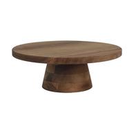 HOME DECO FACTORY Expositor de Pasteles de Acacia Diseño Moderno Marrón | Madera de acacia, expositor de pasteles, diseño elegante y moderno, pasteles y repostería, servicio de mesa, marrón