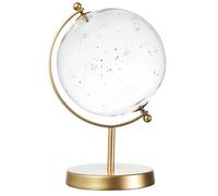 HOME DECO FACTORY - HD0093 Globo de Vidrio Constelaciones - Decoración Interior Elegante, Moderna o Clásica, para Estantería o Escritorio, Transparente, Oro, 20 cm