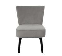 HOME DECO FACTORY - HD0128 Sillón Orejero Giulia - Edición Lounge - Mobiliario de Asiento Sofá y Sillón - 55 x 76 x 63 cm - Altura de Asiento 45 cm - Color Gris