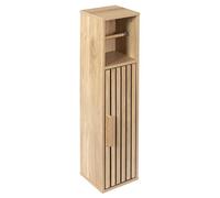 HOME DECO FACTORY - HD0271 Mueble Dispensador de Papel Higiénico Klaus - Diseñado para Organización de Baño - Madera Dimensiones 20 x 78 x 19 cm - Color Marrón