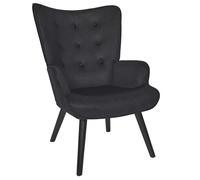 HOME DECO FACTORY, HD0364, Salón Giulia Negro, Salón Edición, Muebles, Sofá y Sillón, 68x96x75 cm, Altura Asiento 43 cm