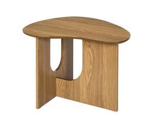 HOME DECO FACTORY - HD0436 Mesa Auxiliar Contemporánea Calypso - Diseño Elegante y Versátil - para Todos los Espacios - Fácil de Mantener - Dimensiones 60x42x48 cm - Color Marrón