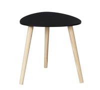 HOME DECO FACTORY - HD0499 Mesa Auxiliar Shelly Negra Pequeño Modelo - Diseño Elegante y Minimalista - Apta para Todos los Interiores - Dimensiones 385 x 40 x 385 cm - Color Negro