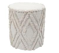 HOME DECO FACTORY - HD0502 Pouf Mirage Beige - Confort Ergonómico, Diseño Elegante, Versátil y Fácil de Mantener - para Salón, Dormitorio u Oficina - 37x41x37 cm, Beige