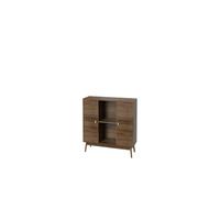 HOME DECO FACTORY, HD0561, Elegante aparador Tiffany en Madera marrón, Mueble de almacenaje versátil para Comedor o salón, fácil de Mantener, Dimensiones 120x70x40 cm, marrón