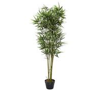 HOME DECO FACTORY HD4182 bambú, 150 cm, decoración para Plantas Artificiales, plástico PEVA, Verde, 18.00 x 18.00 x 138.00 cm