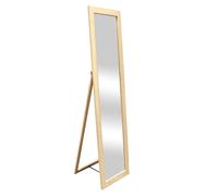 HOME DECO FACTORY - HD4355, Espejo Psique de Madera 150 cm, Diseño Elegante, Salón o Dormitorio, MDF Duradero, Estilo Moderno, Tamaño 150x39 cm, Color Madera Natural