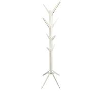 HOME DECO FACTORY Árbol blanco de 178 cm Mobilier - Perchero con vetementos, madera y tablero de fibra de densidad media