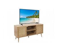 Bali Mueble para TV (L x An x Al: 39 x 115 x 56,5 cm, Marrón, Con ratán trenzado)