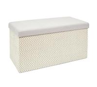 HOME DECO FACTORY - HD7521, Baúl Banco Plegable Trenzado Diseño Moderno, Almacenamiento Práctico y Ahorro de Espacio, Ideal para Salón o Entrada, Dimensiones 38x38x76 cm, Color Gris Marrón