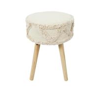 HOME DECO FACTORY - HD7523 Taburete Mirage de Madera de Pino - para Dormitorio o Entrada - Aporta Calidez y Estilo a tu Decoración - Dimensiones 41 x 30 x 30 cm - Multicolor