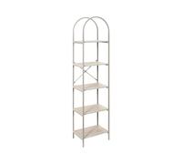 HOME DECO FACTORY - HD7742 - Almacenamiento Modular 3 Compartimentos - Diseño Estético y Funcional - Ideal para Libros y Objetos Decorativos - Dimensiones 34 x 97,8 x 31,8 cm - Color Blanco Beige