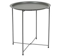 HOME DECO FACTORY - HDO0053, Mesa Modelo Sienna Verde Oliva, Mesa Auxiliar, Mobiliario, Mobiliario de Exterior, Mesa de Exterior, 47x50x47 cm, para Montar, Verde