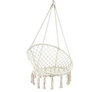 HOME DECO FACTORY - HDO7314, Columpio Macramé Tierra Inexplorada 120X80 cm M6, Colección Natural Crush, Mobiliario, Mobiliario de Exterior, Asiento Exterior, Beige