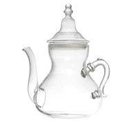HOME DECO FACTORY - KA0276 Tetera de Vidrio 80 iseño Moderno - Diseñada para Té, Café y Aperitivos - Asa Ergonómica - Pitorro Antigoteo - Transparente
