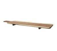 HOME DECO FACTORY - KA0328 Expositor con Soporte de Acacia 60 cm - Diseñado para Servir Tapas y Aperitivos - Diseño Elegante y Fácil de Mantener - Color Marrón