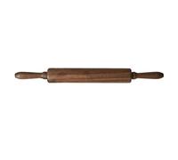 HOME DECO FACTORY - KA0418 Rodillo de Cocina de Acacia - Diseñado para Extender Masas de Tartas, Galletas y Pizza - Acabado Elegante Marrón - Tamaño Estándar