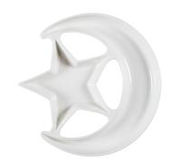 HOME DECO FACTORY - KA0604 Juego de Vajilla 9 Piezas Noche Estrellada Cerámica, Diseño Estrellado, Elegante, Cenas y Regalos, Lavavajillas, Noche Estrellada