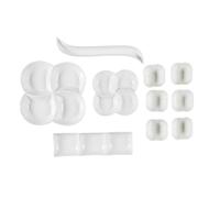 HOME DECO FACTORY, KA0606 - Platos para Aperitivo, 10 Unidades, diseño Elegante, versátil y práctico, Materiales duraderos, tamaño estándar, Color Blanco, Apto para lavavajillas