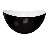 HOME DECO FACTORY - KA1541 Ensaladera Bicolor de Plástico - Color Aleatorio - Diseñada para Degustación - Práctica y Elegante - Dimensiones 26 x 26 x 13 cm - Colores Negro, Rojo, Gris, Verde