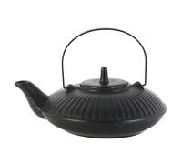 HOME DECO FACTORY Ka4554 - Teiere Chan de cerámica Negra 60 Cl Art de la Table Bebida y Apero The Cafe y Azúcar
