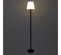 HOME DECO FACTORY - LA0096 Lámpara de Pie Recargable RGB IP44 - Diseño Moderno, Iluminación Personalizable, Resistente al Agua, Interior y Exterior, Blanco y Negro, H1M