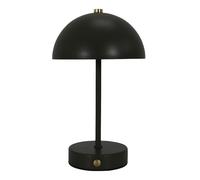 HOME DECO FACTORY - LA0113, Lámpara de Mesa Recargable Diseño Contemporáneo, Luz Suave y Cálida, Diseñada para Salón o Oficina, Tamaño H26cm, Color Negro