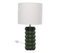 HOME DECO FACTORY Lámpara Cerámica Elegante Moderna Iluminación Verde | Cerámica, lámpara elegante y moderna, iluminación ambiente suave, versátil, salón o dormitorio, verde