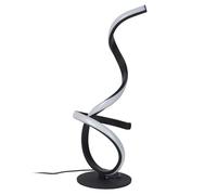 HOME DECO FACTORY Lámpara de Sobremesa LED Diseño Contemporáneo USB Negro | Metal hierro, lámpara de sobremesa LED, diseño contemporáneo, iluminación suave, puerto USB integrado, negro