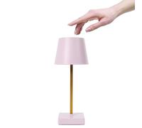 HOME DECO FACTORY Lámpara LED de Mesa Táctil Iluminación Ajustable Blanco | Plástico, lámpara LED de mesa, control táctil, iluminación ajustable, diseño elegante, escritorio o mesita, blanco