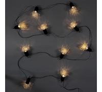 HOME DECO FACTORY - LAO0197, Guirnalda Lumínica 10 LED Multicolor, Iluminación para Exterior e Interior, Instalación Fácil, Ambiente Acogedor, Dimensiones 104 x 270 x 5 cm, Transparente