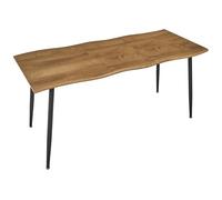 HOME DECO FACTORY - HD0168 Mesa Extensible Moderna - 6 a 8 Personas - Efecto Roble - Mecanismo Fácil - Diseñada para Salón o Comedor - Dimensiones 210 x 90 x 75 cm - Color Roble