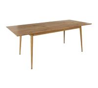 HOME DECO FACTORY Mesa Extensible de 4 a 6 Personas de Madera Marrón | Madera de ingeniería, mesa extensible, de 4 a 6 personas, extensión integrada, comedor, diseño elegante, marrón