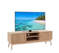 HOME DECO FACTORY - HD0088, Mueble TV Bajo, Modelo Klaus, Colección Natural Crush, Mobiliario Contemporáneo, Mueble, Mueble TV, 117 x 48 x 40 cm, Marrón