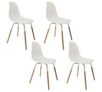 Home Deco Factory Silla Phenix (Blanca, 4 pzs.)