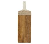 HOME DECO FACTORY Tabla de Presentación de Mango 58 cm Terracota | Madera de mango, tabla de presentación, 58 cm, bandeja multifunción, aperitivos y postres, servicio de mesa, terracota