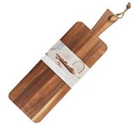 Home Deco Factory Tabla de servir de madera de acacia con pies 60x19 cm Cocooning