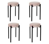 HOME DECO FACTORY TABURETE TERCIOPELO ROSA