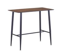 HOME DECO FACTORY The HD6441 - Mesa de Comedor (Madera MDF, 115 x 102 x 60 cm), Color marrón