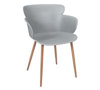 HOME DECO FACTORY The Lote de 2 sillones Lorens Gris 60 x 54 x 82 cm