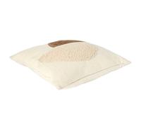 HOME DECO FACTORY, TX0045 - Cojín con Estampado de Flores Beige y Pardo, 40 x 40 cm, Comodidad y Elegancia para salón o Dormitorio, decoración de Interiores Ideal, fácil Mantenimiento, Estilo Moderno