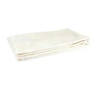 HOME DECO FACTORY - TX0096 Manta en Nido de Abeja Crema - Textil Suave y Elegante - Colcha o Cobija - Fácil de Mantener - Dimensiones 120x150 cm - Color Crema