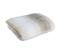 HOME DECO FACTORY - TX8018 - Manta Nido de Abeja Beige XXL 150x200 cm - Textil de Interior - Cubre Cama - Sofá - Decoración - Tamaño XXL - Color Beige