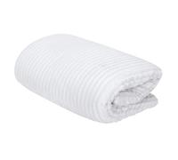 HOME DECO FACTORY - TX9161 Plaid en Franela con Forro de Sherpa, 180 x 220 cm, Beige, Diseñado para Confort y Decoración Interior, Ideal para Noches de Relax