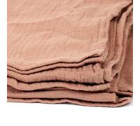HOME DECO FACTORY - TX9323 - Manta de Gasa de Algodón Rosa Lichi - Diseñada para Realzar tu Hogar - Dimensiones 120x150cm - para 2 Personas - Idea de Regalo